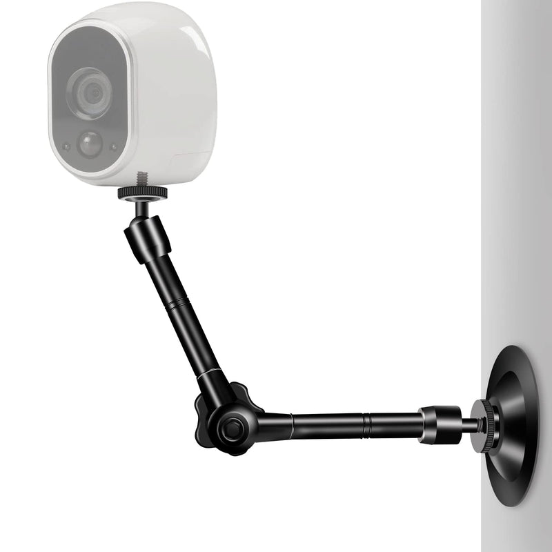 2 Pack Articulating Magic Arm Wall Mount Holder Stand Compatible with CCTV POV Camcorders Cameras, LED Light, Video Lamp,DSLR,Flash,Digital Camera,Security Cameras Universal