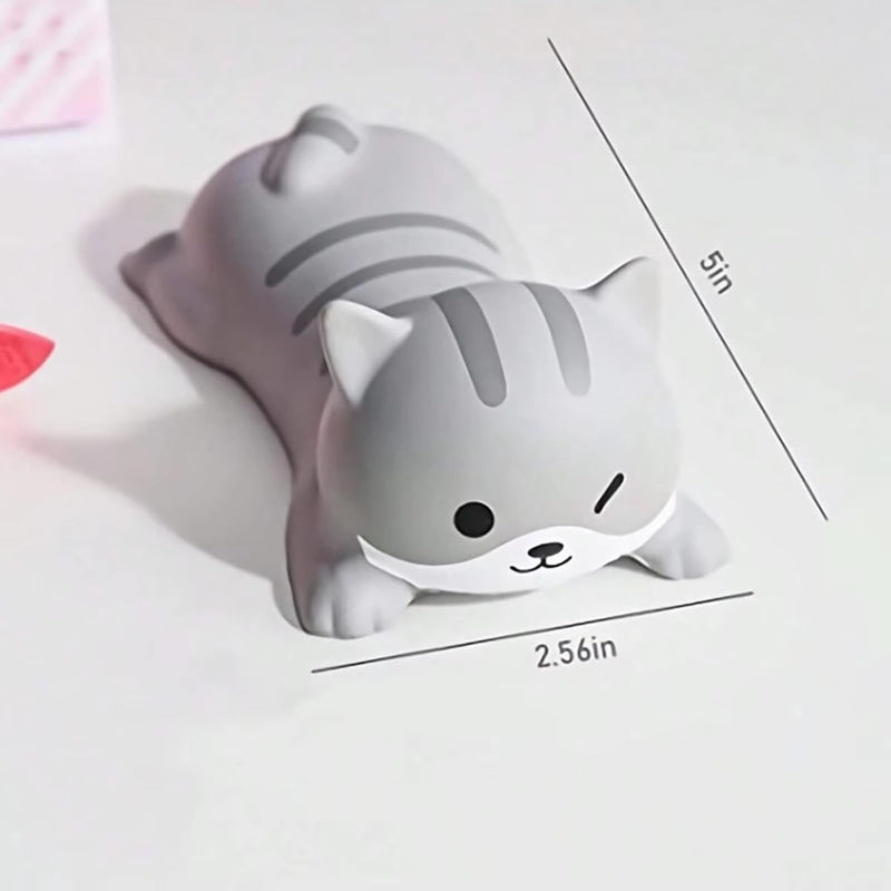 Ergonomic Wrist Rest Pad, Cute Cartoon Slow Rebound PU Support Cushion for Keyboard & Mouse,Desk Ornaments Accessory for Office and Gaming,12.5 x 6.4cm-Pink Pig Pink Pig