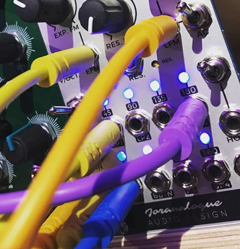 [AUSTRALIA] - Luigi's Modular Supply Spaghetti Eurorack Patch Cables - Pkg of 5 Purple Cables, 36" (90 cm) 