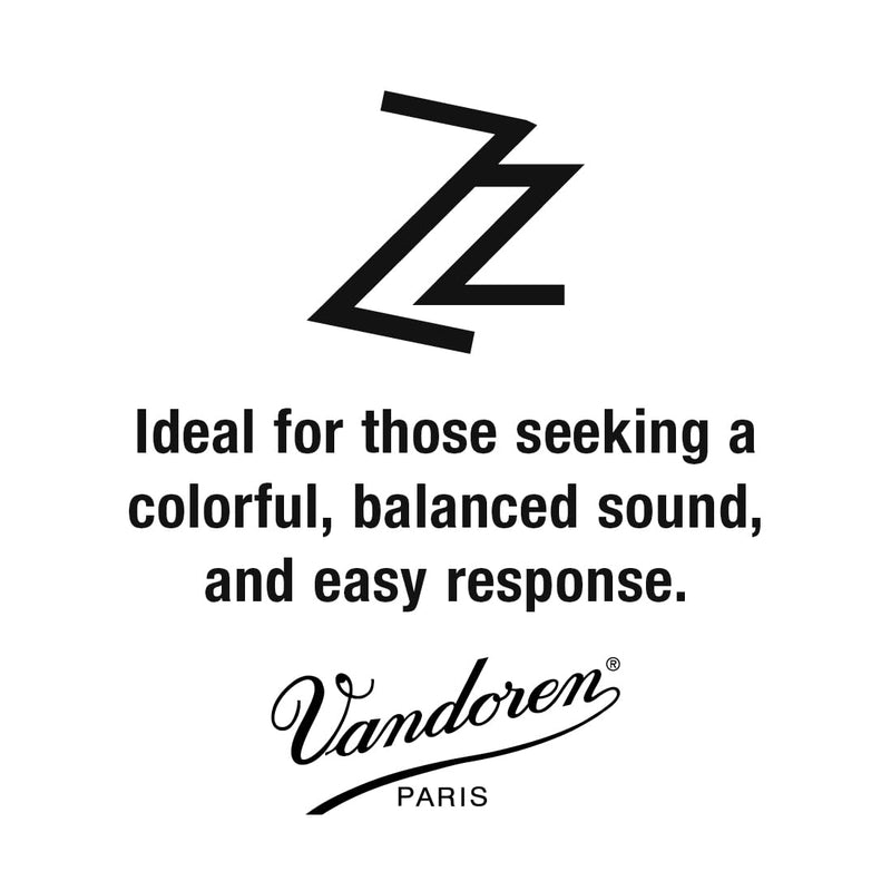 Vandoren SR4035 Soprano Sax ZZ Reeds Strength 3.5; Box of 10,black