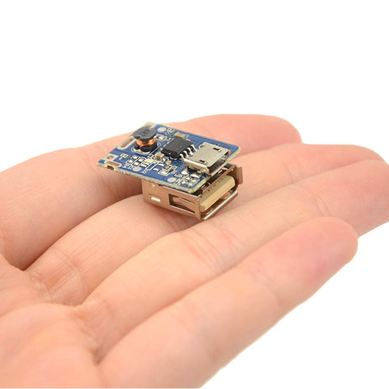 WMYCONGCONG 10 PCS 5V 1A Boost Power Supply Module Lithium Battery Charge Protection Board HT4928S DIY Charger Light Emitting Diodes Display USB and Micro Port