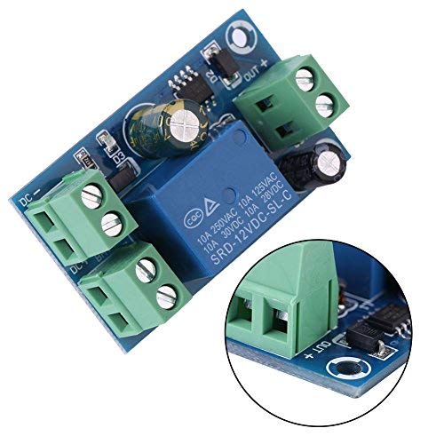Yinhing Power Supply Controller, DC Power/Battery Switch DC 12V 24V 36V 48V 10A Power Supply Battery Controller Emergency Automatic Switch Module