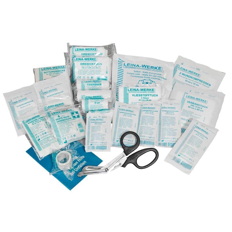 LEINA-WERKE REF 24000 First Aid Refill Pack DIN 13157 in Foil Bag, Transparent
