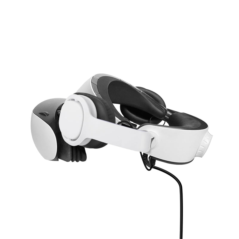 Globular Cluster PH2 Stereo VR Headphones for PS VR 2 | Clip On Design Easy to Install/Remove,Looks Tidy with Cable Router, More Comfortable Than in-Ear Buds,75x90mm Earmuffs,White
