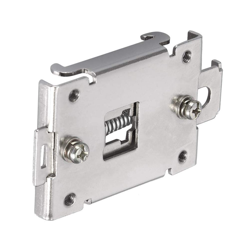 AUNMAS DIN Rail Mounting Clip, Chinese Standard 35mm Din Rail Fixed Din Rail Kit Din Rail Mounting Bracket Solid State Relay Clip Clamp With 2 Mounting Screws