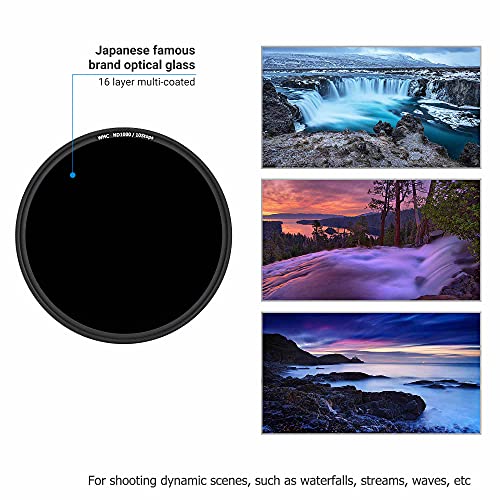 JJC 40.5mm ND Filter ND1000 Fixed 10-Stop Neutral Density for Camera Lens