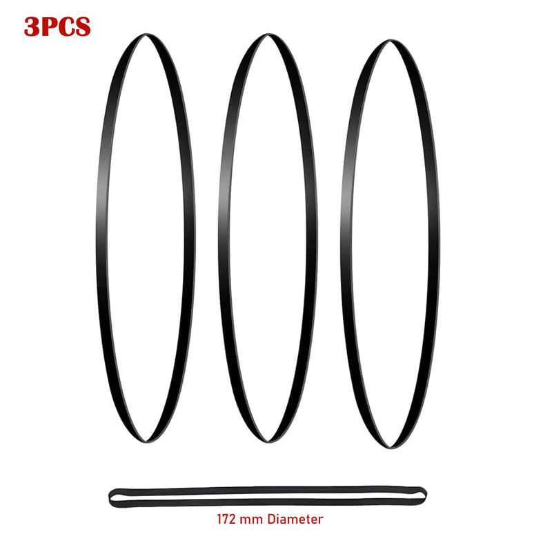 [AUSTRALIA] - 3 Pieces Turntable Belt Different Specifications Machine Recorder Rubber Belt for Repair Replacement Maintenance Most Kinds of Belt-Driven Turntables, 172MM 