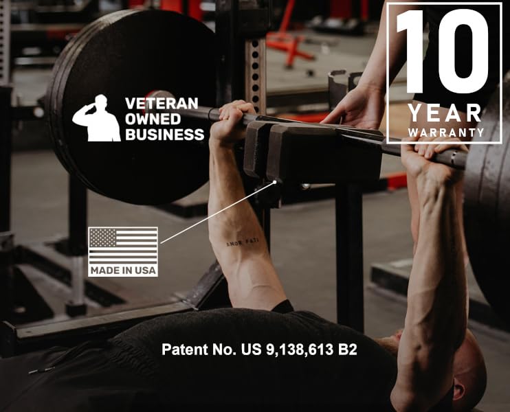 Adjustable Bench Press Board – All-in-One Barbell Press Training Tool for Powerlifting & Strength Training 1-1/2-2 Board (.75" - 3")