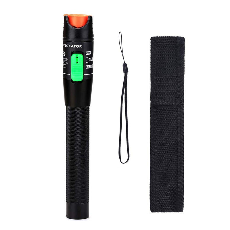 Visual Fault Locator, 30-50KM Fiber Optic Cable Tester Meter VFL Red Light Pen Light Source Testers