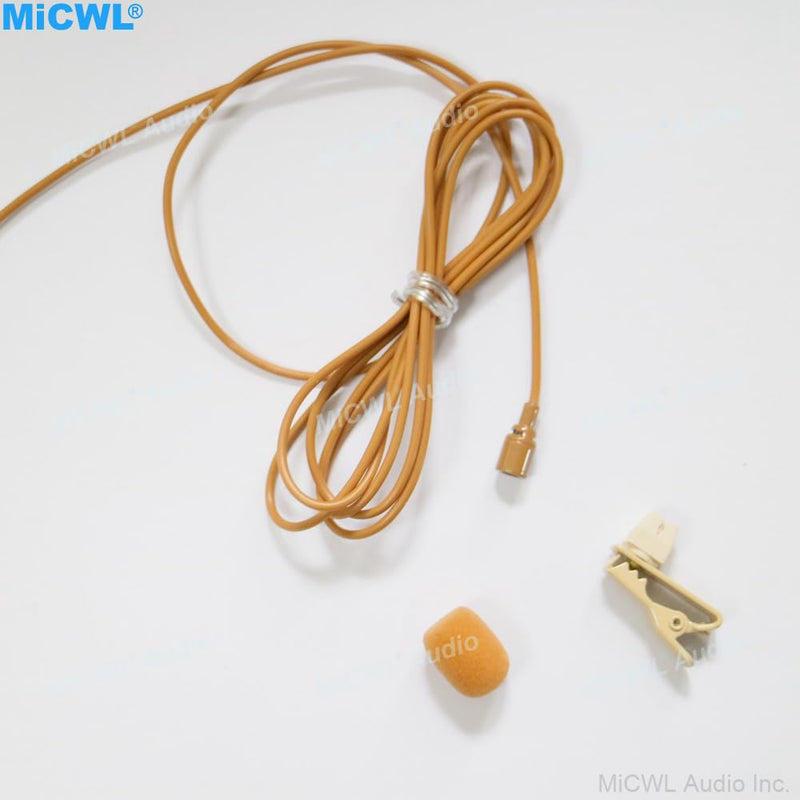 [AUSTRALIA] - Tan Mini Lapel Lavalier Microphone for Sennheiser EW G3 G4 G5 Wireless Pocket System 3.5mm Lock Jack 