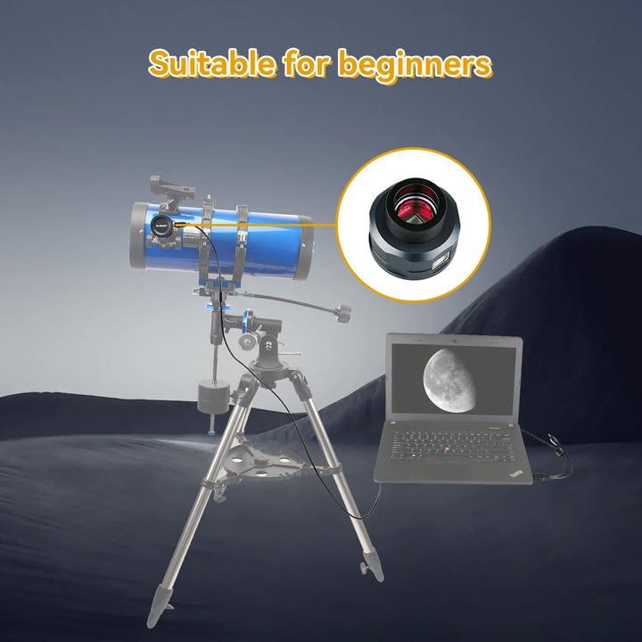 SVBONY SV105 Telescope Camera, 1.25" IMX307 CMOS Color Eyepiece Camera Camera Only