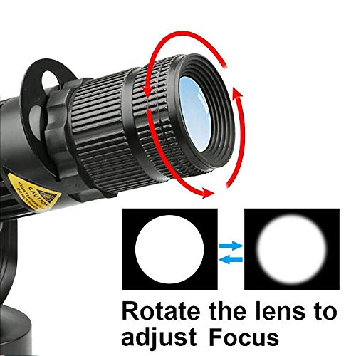 15W White LED Pin Spot Light, Manual Focus, Adjustable 4 Apertures, for DJ Disco Party Wedding Stage Effect Lighting