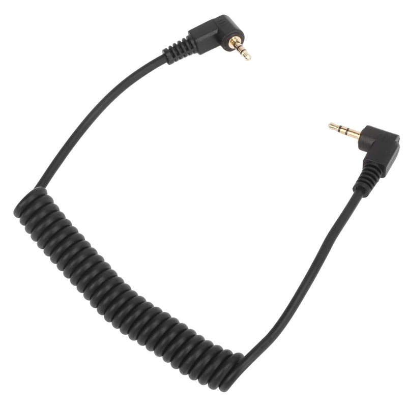 [AUSTRALIA] - 2.5mm F2 Remote Control Shutter Release Cable Cord, Flash Sync Cable 2.5mm Male to Male Coiled Cord, for GFX X Series Camera 1m 