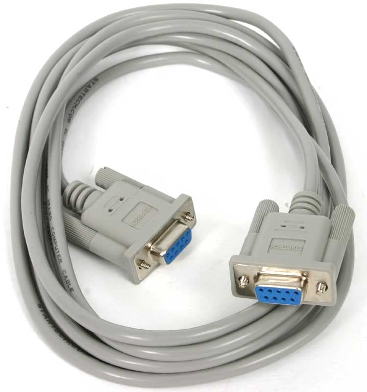 StarTech.com 10' RS232 Serial Null Modem Cable - Null modem cable - DB-9 (F) to DB-9 (F) - 10 ft (SCNM9FF) Female to Female