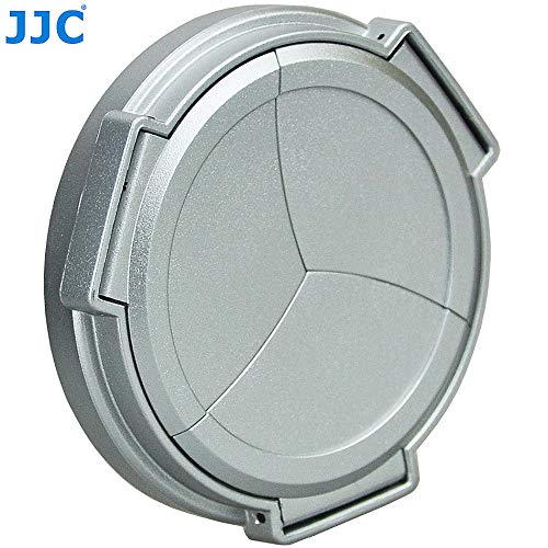 [AUSTRALIA] - JJC ALC-LX100 Silver Self-Retaining Auto Open Close Lens Cap for Panasonic LUMIX DMC-LX100 and Leica D-LUX(Typ 109) Camera Replaces DMW-LFAC1 