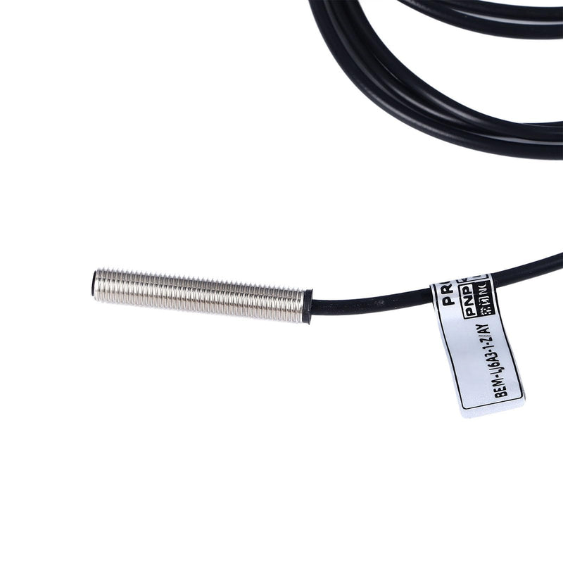 Inductive Proximity Sensor, DC6-36V M6 Mini Proximity Switch Made of Nickel-Plated Brass, 1 mm Detection Distance for Object Detection