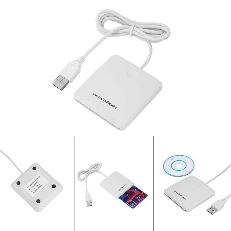 USB Smart Chip Reader,Portable USB Credit Card Reader,Full Speed Smart IC Mobile Bank Credit Card Readers for Supports Windows 98/me/2000/xp/vista/Win7(32bit&64bit), Mac OS X, Linux or Above System