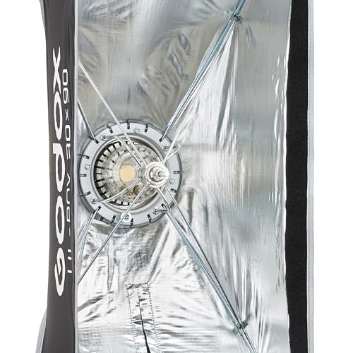 Godox 12"x35.5" Foldable Rectangular Softbox, Quick Release Strip Soft Box 12"x35.5"