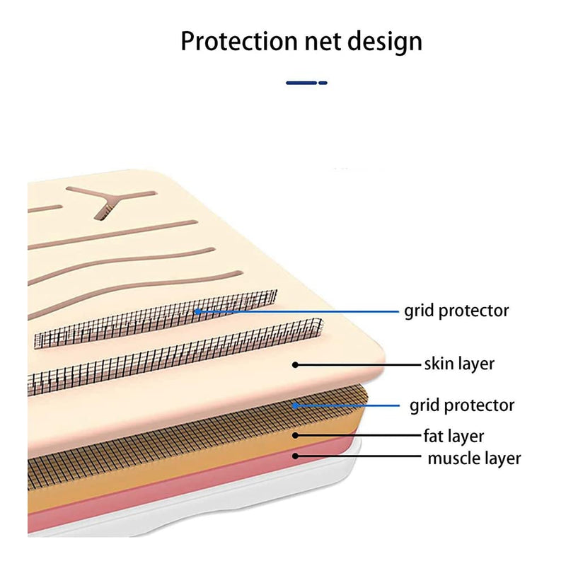[AUSTRALIA] - HADIIH Improved large 3-layer seam pad with wounds for practising sewing - not easy to separate, tear or tear 