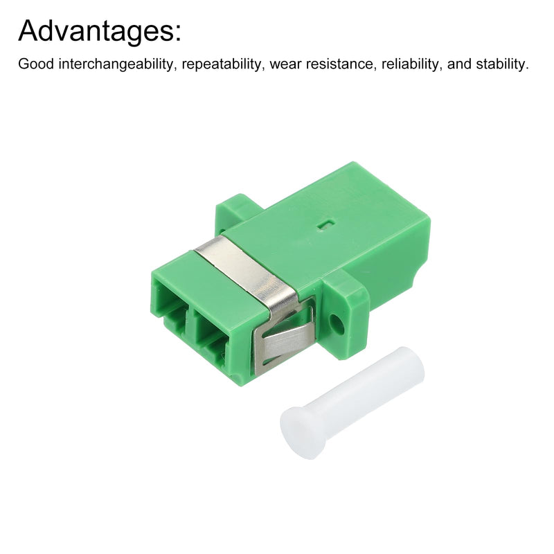 QUARKZMAN Pack of 6 Fibre Optic Adapter LC/APC Coupling Single Mode Duplex Adapter LC-LC/APC for Network Internet Connection