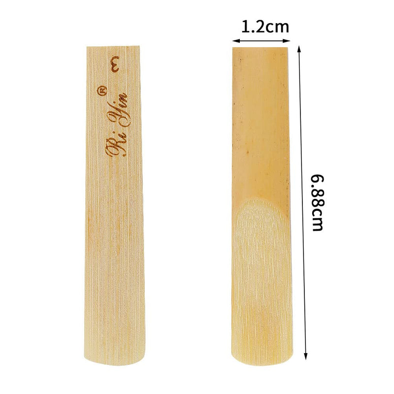 10-Pack Clarinet Reeds, Strength 3, Traditional Bb Reeds with Individual Portable Case 10Pack-Strength 3.0