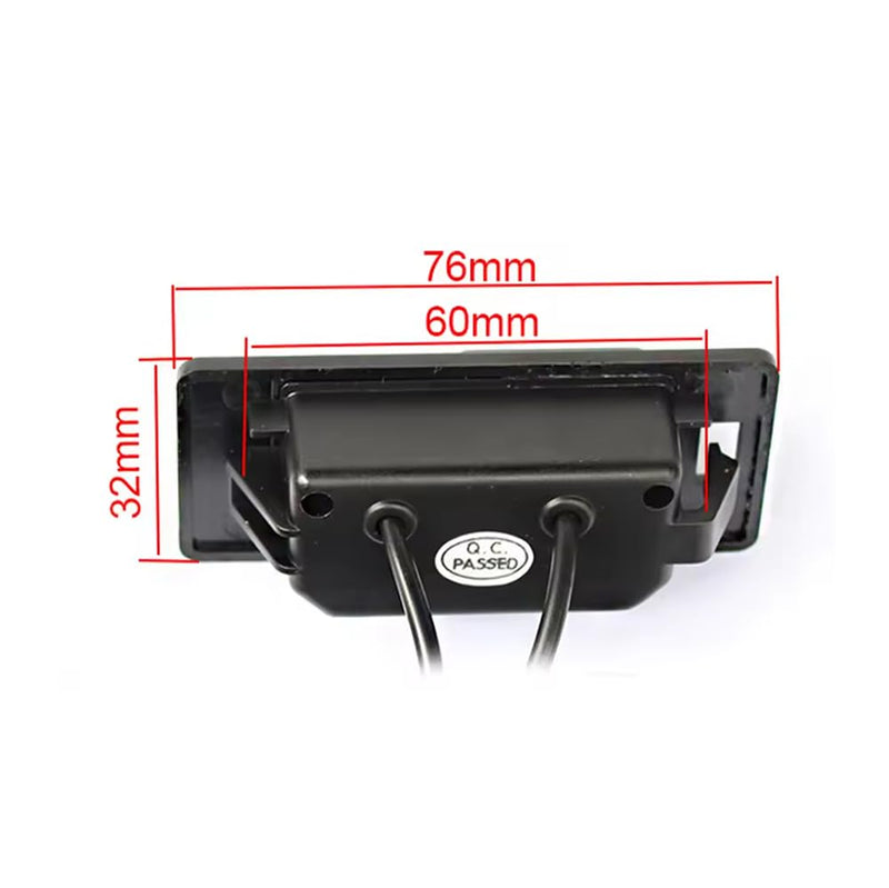 AHD/CVBS Car Rear View Camera's Fisheye Lens License Plate Lamp-Camera with RCA Cable & Vehicle Camera for Audi A1 A3 Q3 A4 A4L S4 RS4 A5 S5 RS5 Q5 A6 A6L S6 A7 S7 TT TTS (CVBS) CVBS