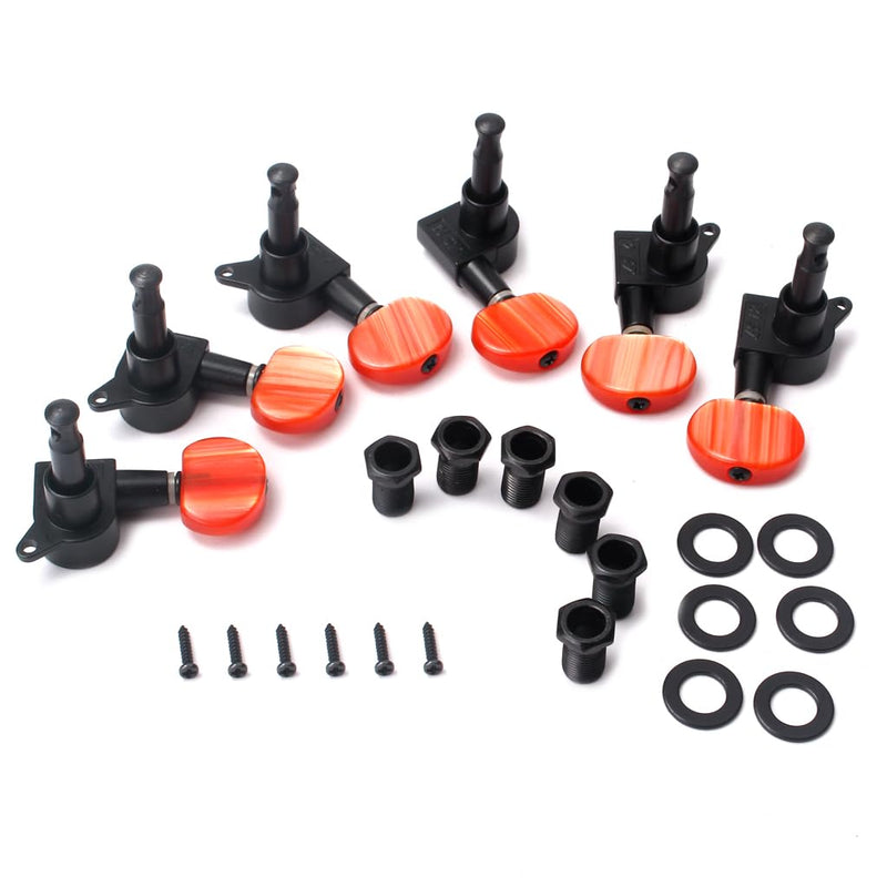 [AUSTRALIA] - Sealed Guitar Tuning Pegs Keys Bass Guitar Tuning Machine Heads Precision Jazz Bass Accessories (black-4) black-4 