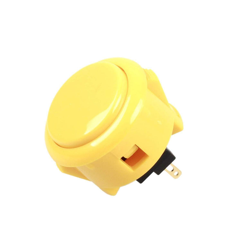Sanwa 8 pcs OBSF-30 Original Push Button 30mm - for Arcade Jamma Video Game & Arcade Joystick Games Console (Yellow) S@NWA Yellow