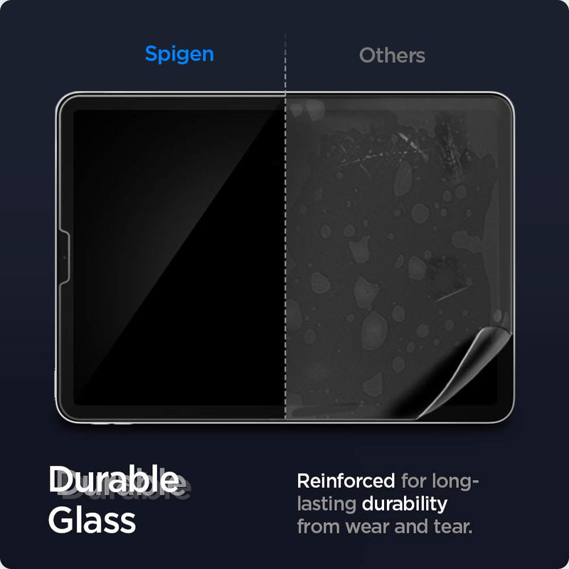 Spigen Glas.tR EZ Fit Tempered Glass Compatible with iPad Pro 11 Inch M2 2022, iPad Pro 11 Inch 2021/2020/2018, iPad Air 5 2022, iPad Air 4 2020, Scratch Resistant, 9H Screen Protector