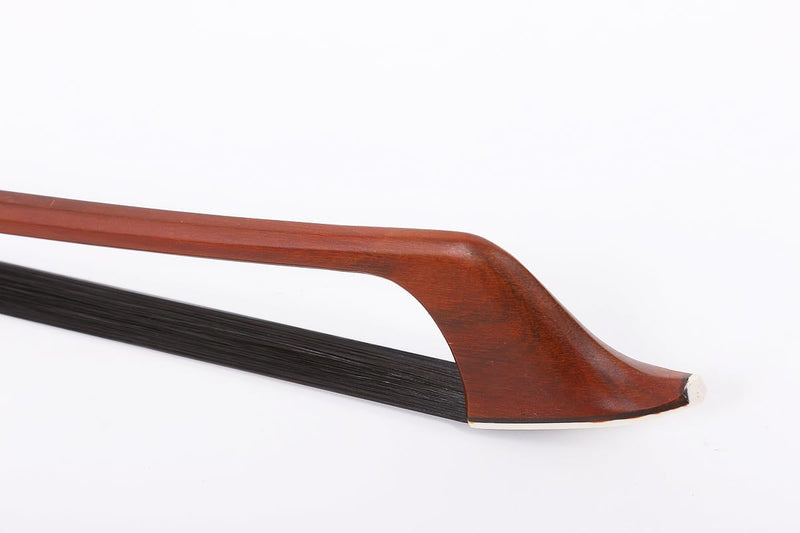 [AUSTRALIA] - Upright Double Bass German Bow 3/4 size Powerful Sound Black Natural Mongolia Horse Hair Brazilwood stick Well balance Ebony frog Nice shell inlay(black hair) black hair 