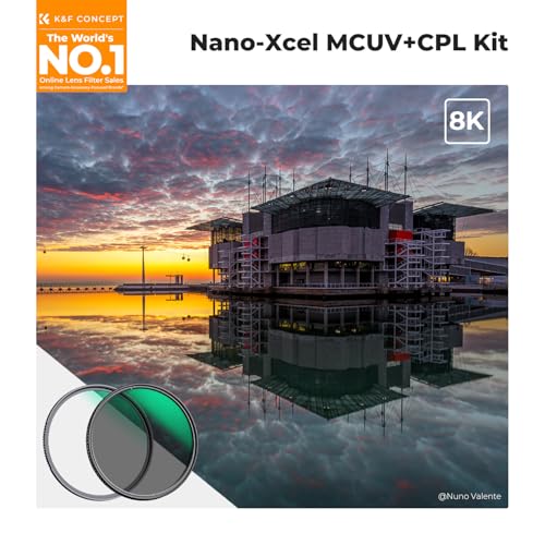 K&F CONCEPT 67mm Circular Polarizing Filter & MC UV Lens Filters Kit