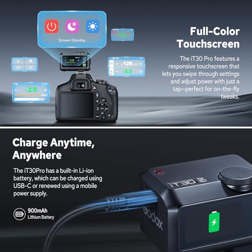 GODOX iT30 Pro C iT30Pro C TTL Mini Flash for Canon, 130g Pocket Flash