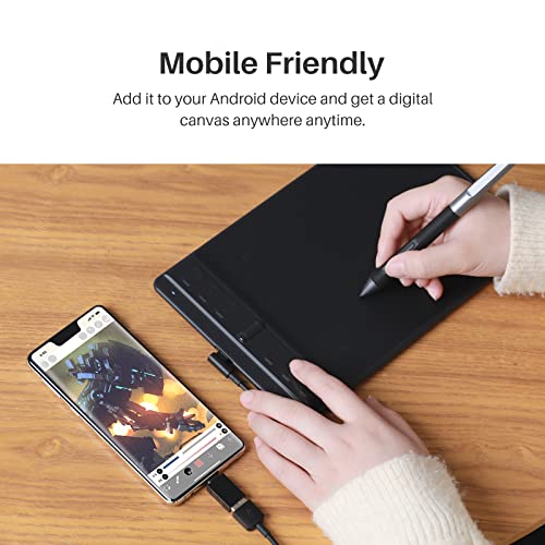 HUION Inspiroy 2 Small Drawing Tablet and Palm Rejection Artist Glove