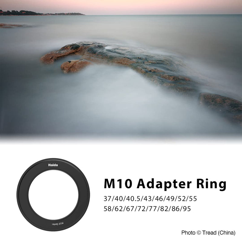 [AUSTRALIA] - Haida Filter Adapter Ring Aluminum Alloy Material Camera Lens and Filter Holder Connector 37mm to 95mm for M10, M10-II Filter Holder (49mm) 49mm 