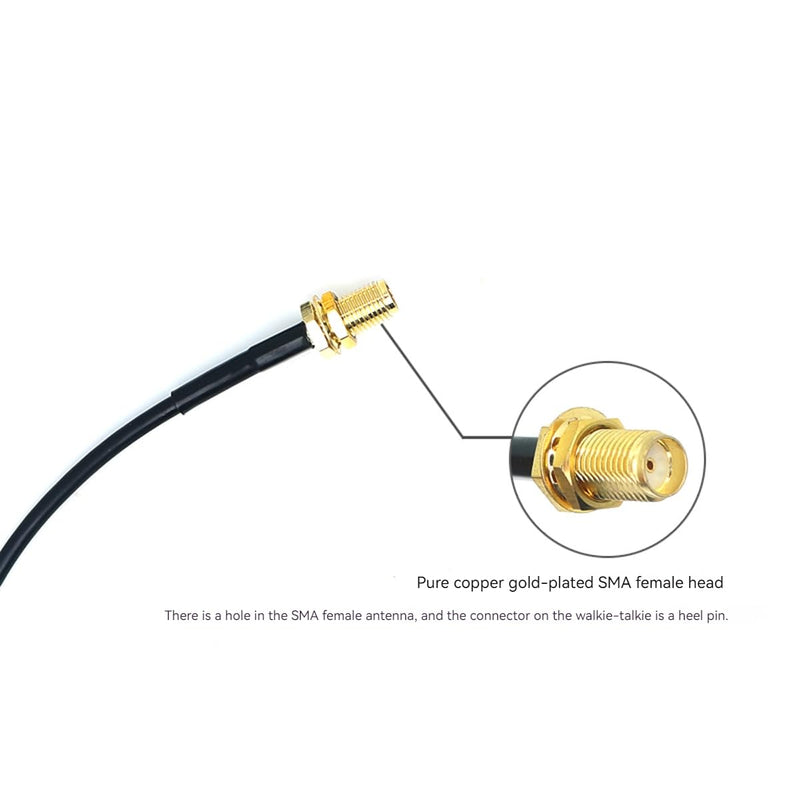 Mobile radio antenna Car VHF antenna Dual frequency UHF 136-174MHz 400-520MHz UHF antenna Car magnetic antenna, compatible with Kenwood compatible with BaoFeng amateur radio walkie-talkie