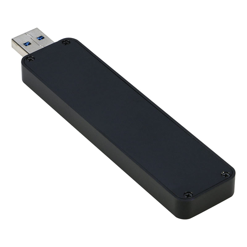 M.2 to USB Enclosure, RIITOP M2 SSD to USB 3.1 (Type-A) Reader with Case Compatible with Both NVMe (PCI-e) & NGFF B+M Key (SATA) SSD [Upgraded]