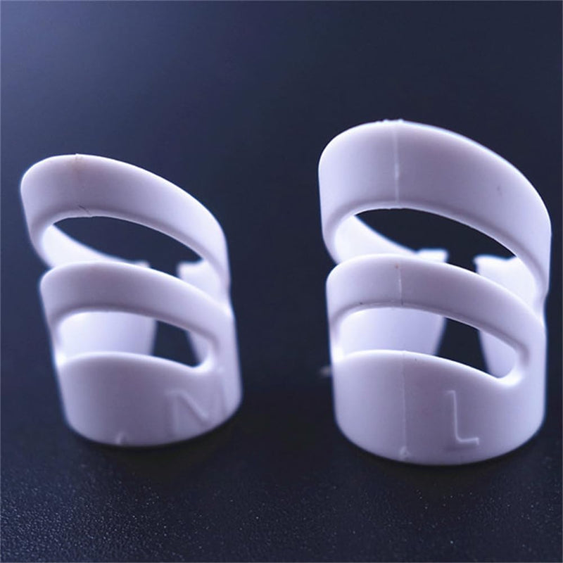 8Pcs Alaska Guitar Picks（XL+L+L+M）, Adjustable Finger Picks, Alaska Picks Plectrums Stringed Instrument Accessories Guitar Picks (White) White