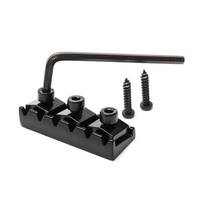 [AUSTRALIA] - Swhmc Bridge Locking Nut 6 Strings Electric Guitar Tremolo Bridge Parts Set for Floyd Rose Type, Black 