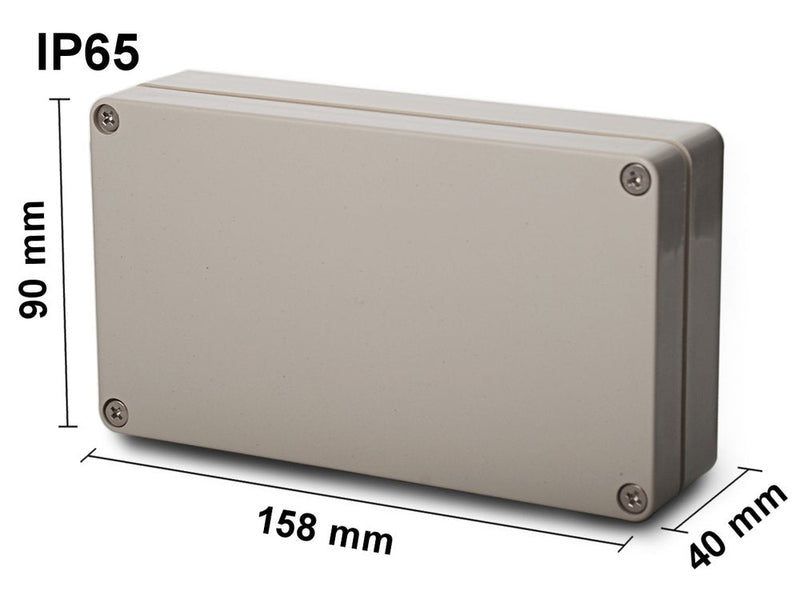 edi-tronic ABS Empty Housing 158 x 90 x 40 mm Industrial Housing IP65 Plastic Housing Box