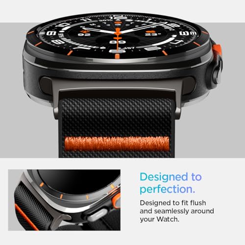 Spigen Tempered Glass Screen Protector [GlasTR EZ FIT] and Lite Fit Band Designed for Samsung Galaxy Watch Ultra2/1 47mm