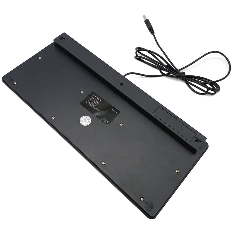 Mini Wired Keyboard(Korean-English) Ultra Thin and Light Portable 78 Keys Small USB Multimedia Desktop, Computer, Notebook, Laptop, Windows 7/8/10, Keyboard Protection Skin Included (Korean-English) Korean-English