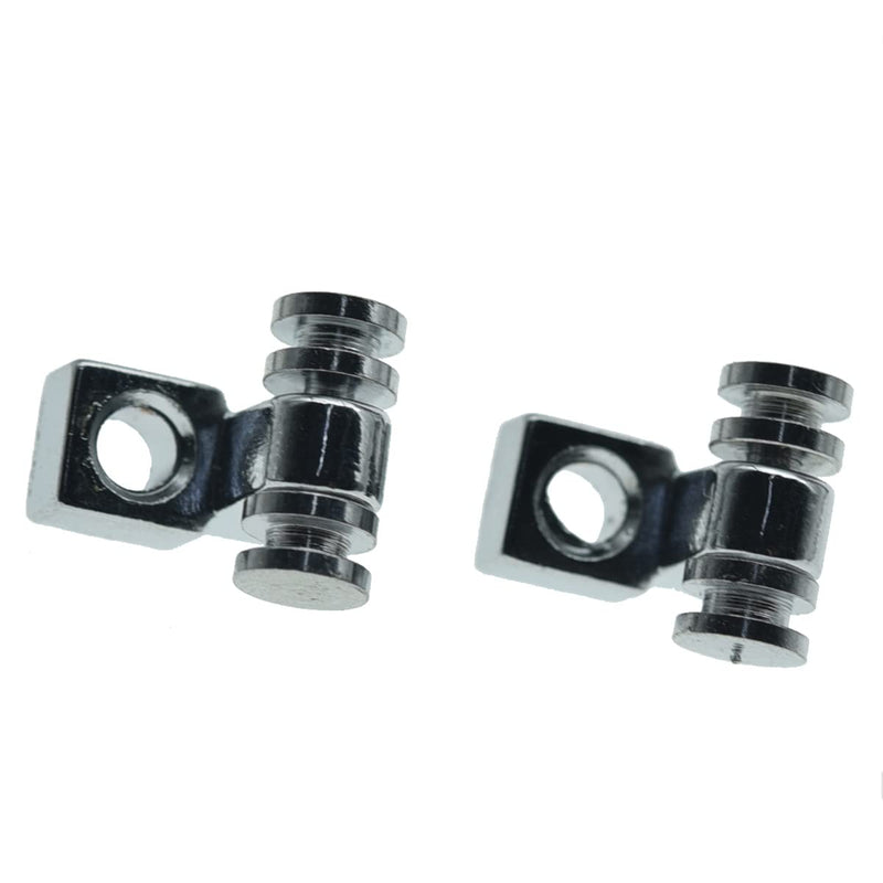 [AUSTRALIA] - Dopro Set of 2 Guitar Roller String Tree Roller String Guides Retainer for Electric Guitars Strat Stratocaster Tele Telecaster Chrome 