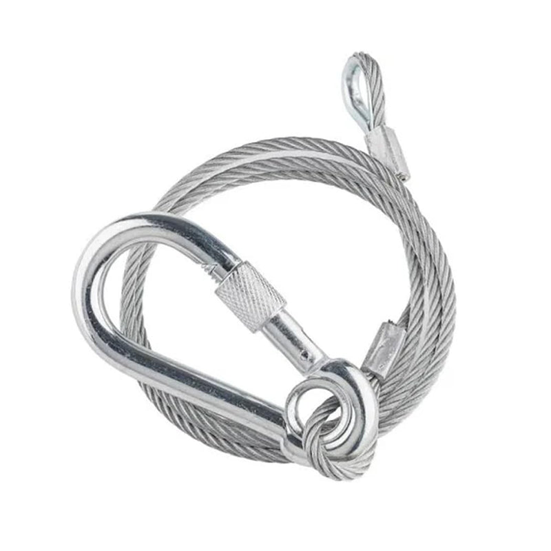 Sarknoah. 0.16″(4mm) Diameter,Longth 24″(60mm) Stage Lighting Stainless Steel Safety Cable With Carabiner Lock Hook. Heavy Duty Fall Protection for Stage Lights, DJ Equipment (1102LB Load),5Packs. Diameter:0.16Inch / Longth：24Inch 