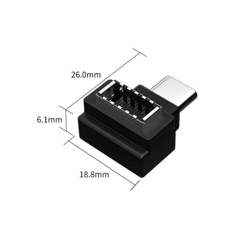 rgzhihuifz USB 3.1 Type E to Type C Extension Adapter , Gen 2 (10 Gbit/s) USB 3.1 Type-E Male Port to Type-C Female Port and Type E Female/Type C Male Internal Adapter Cable