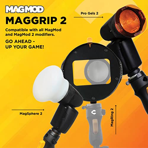 MagMod MagGrip 2, Universal Silicone Speedlite Mount, Magnetic Attachment