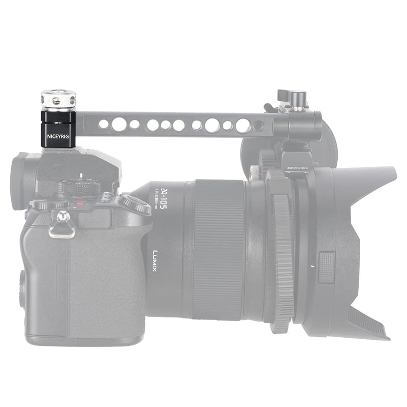 [AUSTRALIA] - NICEYRIG 15mm Single Rod Holder Camera Hot Shoe Mount 15mm Rod Rail Support for Follow Focus, EVF Mount - 478 