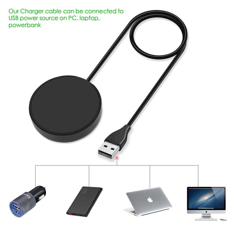 1 Pack Compatible with Samsung Watch Charger,Galaxy Watch 6/5/4 Charger Cable Dock USB Replacement for Samsung Galaxy Watch 6/6 Classic/5/5 Pro/4/4 Classic/3/Active 2/Active 1 Pack