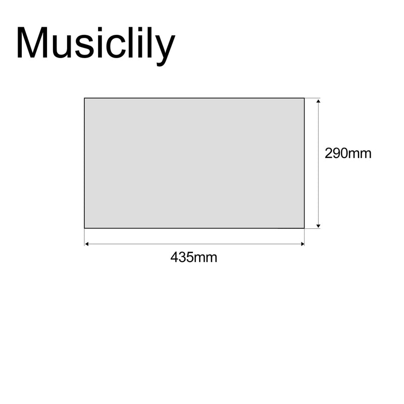 Musiclily 11.4 x17 Inch Guitar Bass Pickguard Blank Material Scratch Plate Backplate Sheet for Electric Guitar Bass,3Ply White 3Ply White