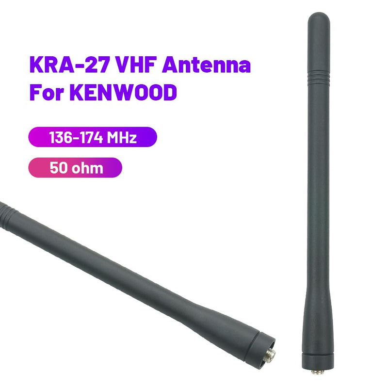 KRA27 Replacement Antenna VHF 136-174mHz Helical Antenna for Kenwood NX-200 NX-5200 TK2140 TK2160 TK2170 TK5210 TK5220 Radio(2 Pack)