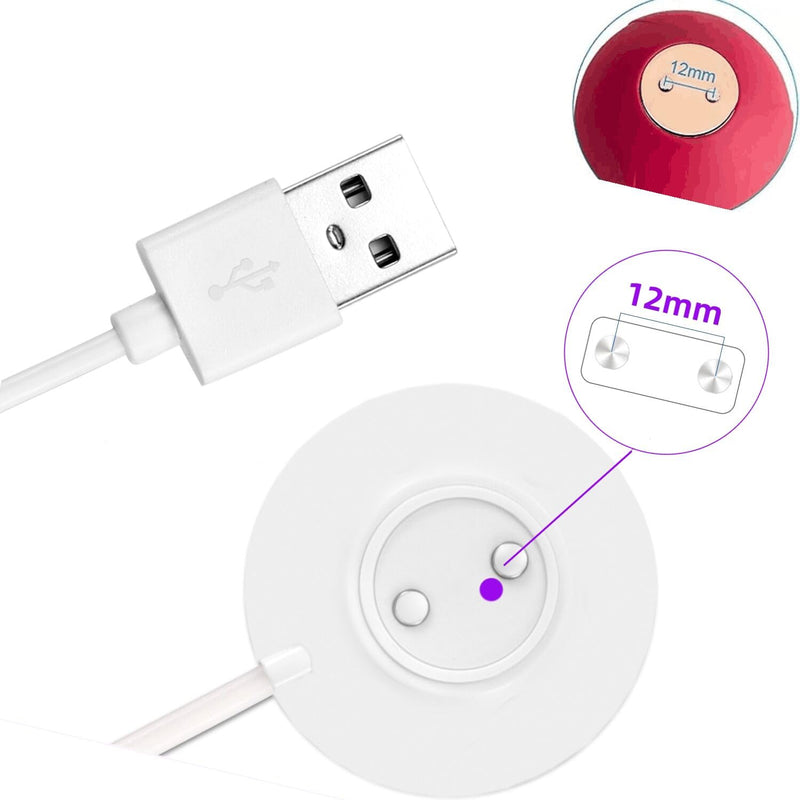 Replacement Rose Charger,Standing Magnetic Charger USB Cable,Replacement Base Dock Station for Rose Only-12mm